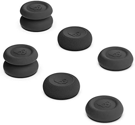 Thumb Grip Cap Cover Set FPS CQC Joystick Cap Silicone Accessories Replacement Parts Thumbstick Cover for Xbox One for Xbox Series X Series S Controller (black)