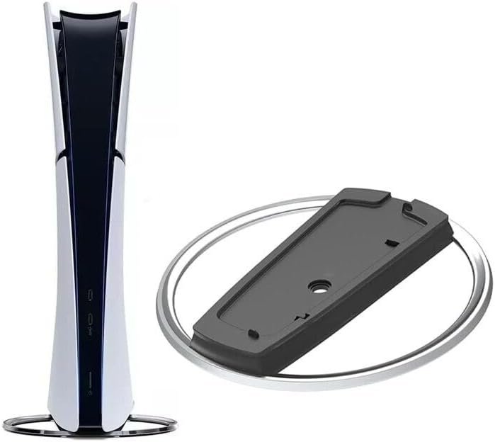 Vertical Stand for PS5 Consoles Compatible with Playstation 5 Slim Disc and Digital Edition Solid Base Accessories