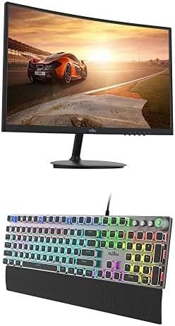 24″ Gaming Monitor and Mechanical Gaming Keyboard F-GKB100