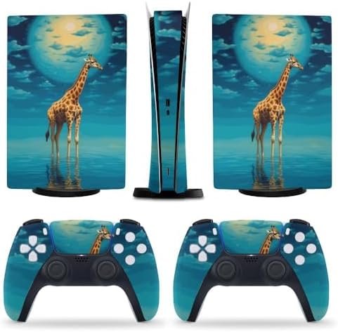 Giraffe for PS5 Skin Console and Controller Accessories Cover Skins Anime Vinyl Cover Sticker Full Set for Playstation5 Digital Version…