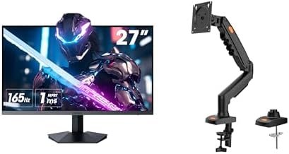 KOORUI 27″ Gaming Monitor, Monitor Mount