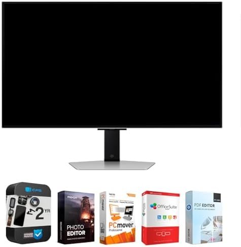 SAMSUNG 32″ Odyssey OLED G8 (G80SD) 4K UHD 240Hz 0.03ms Smart Gaming Monitor Bundle with Tech Smart USA Elite Suite 18 Standard Editing Software Bundle + 2 Year CPS Enhanced Protection Pack