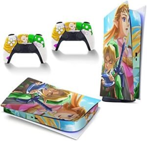 Skins for Playstation 5 Digital Edition Console and Controller Sticker,Vinyl Decal Anime Accessories Cover,Compatible with PS5