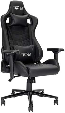 TS-83 Ergonomic High Back Racer Style PC Gaming Chair, Black