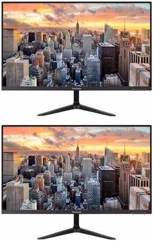 ViewSonic Omni VX2718-P-MHD 27-inch 1080P 1ms 165Hz FHD IPS Gaming Monitor, 2-Pack Bundle with AMD FreeSync, Eye-Care, HDMI, DisplayPort, Speakers