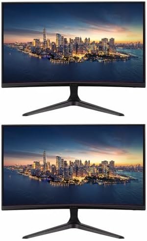 Viewsonic Omni VX2418C 24-inch 1080P 1ms 165Hz FHD IPS Curved Gaming Monitor, 2-Pack Bundle with AMD FreeSync, Eye-Care, HDMI, DisplayPort, Speakers