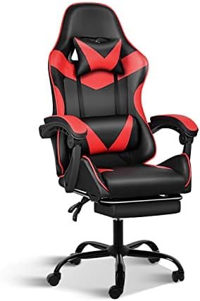 YSSOA Gaming Chair,Ergonomic Office Chair,High Back Computer Chair,Adjustable Swivel Leather Desk Chair,Mesh Task Chair with Headrest and Lumbar Support