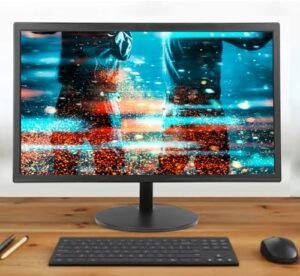 Yoidesu 22in PC Desktop Monitor, 1080P 75Hz IPS FHD Ultra Thin Gaming Monitor 99% SRGB LED Computer Monitor Eye Care, 178° View Angle, NT Panel, 1ms, for VESA Wall Mountable, HDMI, VGA