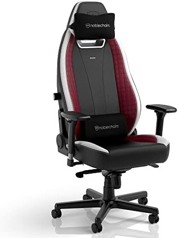 noblechairs Legend Ergonomic Gaming Chair, Office Chair with Lumbar Support, PU Leather, Black/White/Red Edition