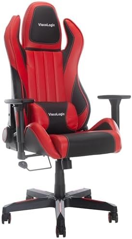 Cayenne M6 Ergonomic High-Back, 2D Armrest, Reclining Sports Styled Home Office Swivel PC Racing Gaming Chair (Black & Red)