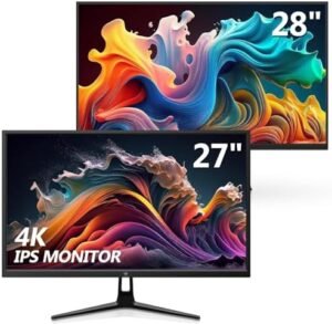 Z-Edge 4K Monitor [27-inch & 28-inch 2 Pack] IPS Monitor Ultra HD 3840×2160 IPS Gaming Monitor, Built-in Speakers, U28I4K FreeSync Technology