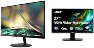 acer 27″ Full HD IPS Gaming Office Monitor Bundle with AMD FreeSync 100Hz Refresh Rate