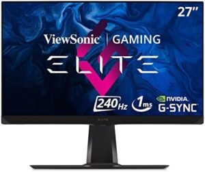 ViewSonic XG271QG 27 Inch 1440p 240Hz 1ms IPS Gaming Monitor NVIDIA G-Sync Advanced Ergonomics RGB Lighting (Renewed)