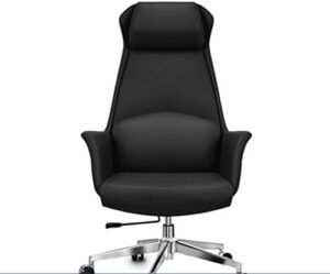 YYDS Chair Comfortable Gaming Chair Rotatable Reclining Computer Chair with Fixed Armrest for Bedroom and Living Room Office Chair Ergonomically (Color : Black, Size : Steel Foot)