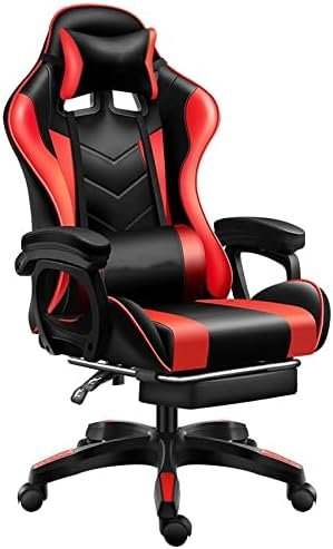 Gaming Massage Racing Chair with Lumbar Support Swivel Task for Adults Comfortable Adjustable and Ergonomic (1)