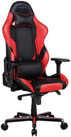 Ergonomic Gaming Chair with Adjustable Height, PU Leather, Armrests, Reclining Function, Comfortable Office Desk Chair for Gaming & Work (Black/Red)