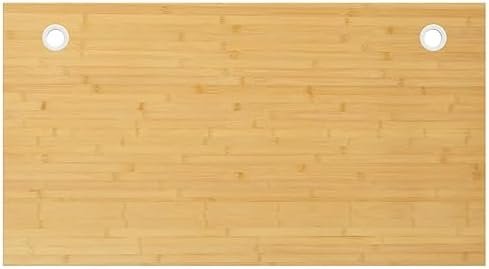 vidaXL Durable and Sturdy Desk Top – 39.4″x23.6″x1.6″ Dimensions – Natural Bamboo Tabletop with Cable Holes – Easy-to-Clean Varnished Finish – Multipurpose for Home Office, Study, Gaming