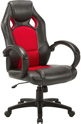 HKYH High-Back 2-Color Economy Gaming Chair – Mesh, Polyurethane, Nylon -… HilariousM Gaming Chairs Computer Chairs Game Chair Video Game Chairs Computer Desk Chair