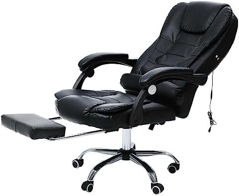 HKYH Executive Gaming Chair Massage Reclining Swivel Office Chair Desk Computer Generic Gaming Chairs Computer Chairs Game Chair Video Game Chairs Computer Desk Chair