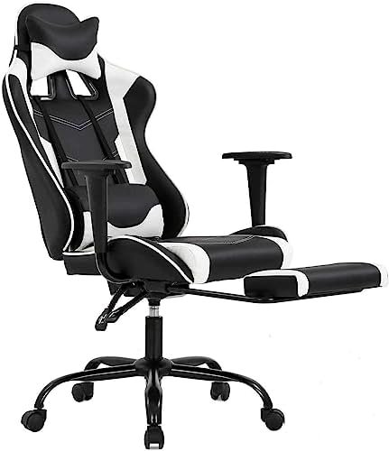 HKYH Office Chair Gaming Chair Recliner Racing High-Back Swivel Task Desk Chair HilariousM Gaming Chairs Computer Chairs Game Chair Video Game Chairs Computer Desk Chair